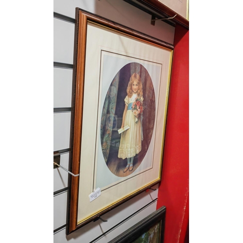 119 - 2 Framed Prints Of Young Girls