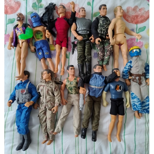 139 - 12 X 1980'S & 90'S Action Men Figures