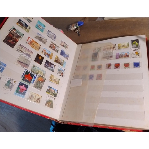 591 - 2 Large Vintage Stamp Albums Full With Stamps