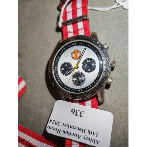 336 - Gents Man United Watch Ltd Edition No 124 Of 1200