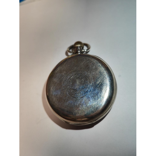 359 - Waltmark Solid Silver Cased Pocket Watch 1922 Working When Listed