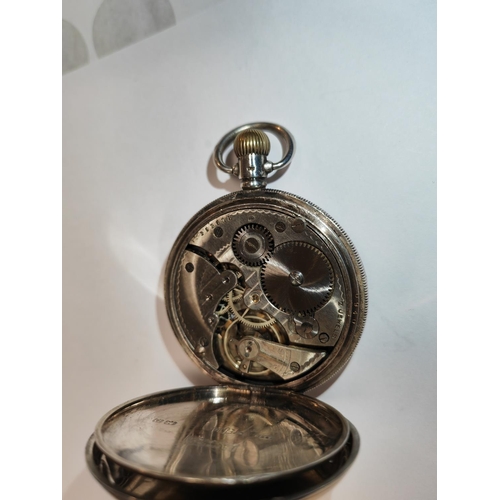 359 - Waltmark Solid Silver Cased Pocket Watch 1922 Working When Listed