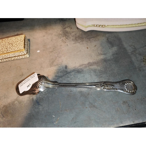 383 - Kings Pattern Stilton Scoop, Silver Plated