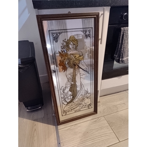 549 - Tall Mucha Spring Mirror