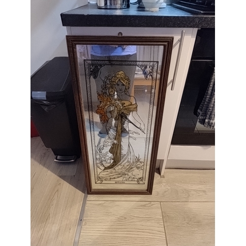 549 - Tall Mucha Spring Mirror