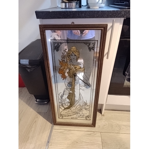 549 - Tall Mucha Spring Mirror