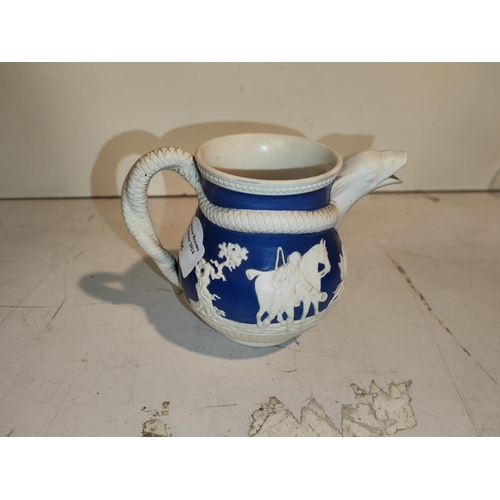 195 - Rare Jasperware Snake Jug