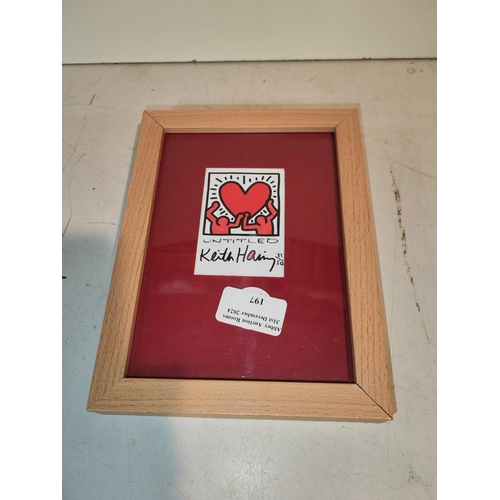 197 - Small Ltd Edition 31/50 Keith Haring Print