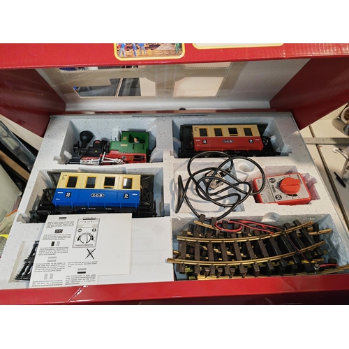 227 - Lgb Train Set Complete With Lights + Sound + Smoke Fully Working - With Extra Track