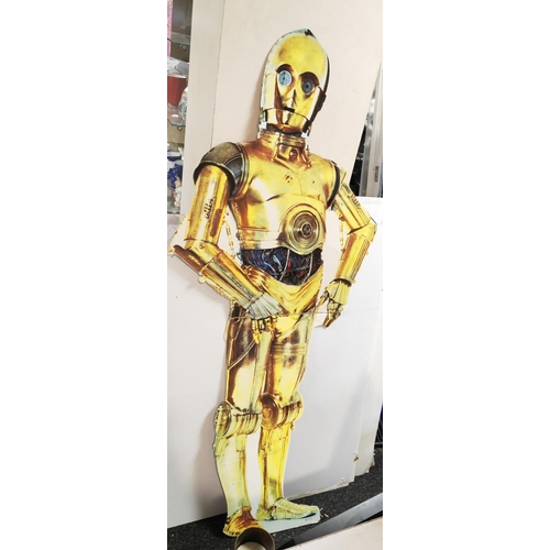 234 - Star Wars Cut Out C3Po 5 Foot Full Size Set