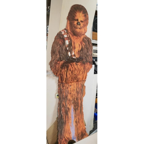 235 - Star Wars Cut Out Of Chewbacca Sign Taped In The Centre Of Sign