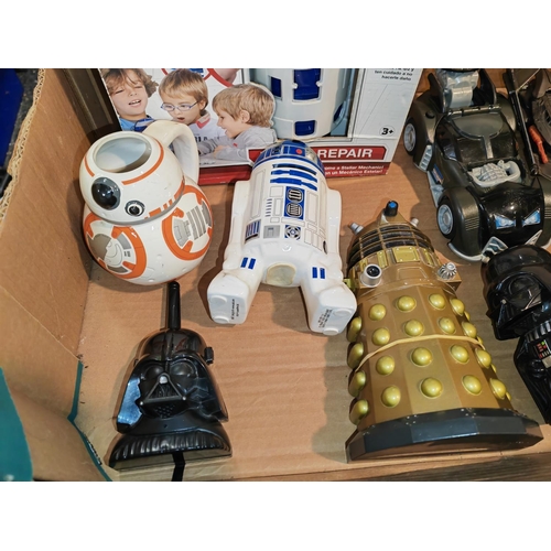 1 - Box Of Star Wars And Dr Who Toys