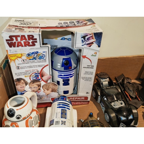 1 - Box Of Star Wars And Dr Who Toys