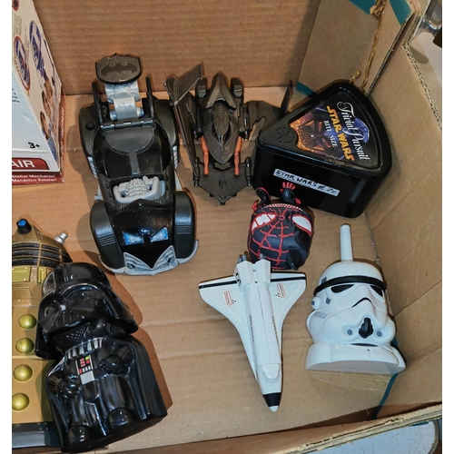 1 - Box Of Star Wars And Dr Who Toys