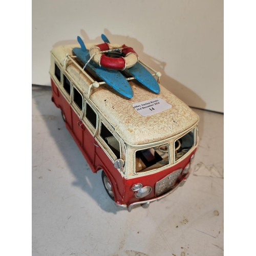 14 - Tin Plate Camper Van