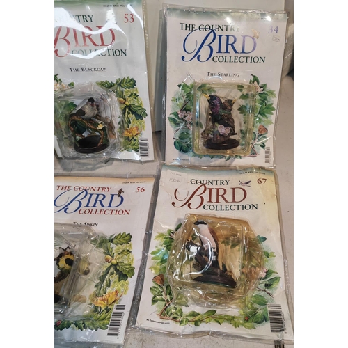 29 - 19 The Country Bird Collection Magazines With Bird Ornaments In Packaging Between No'S 10 To 57