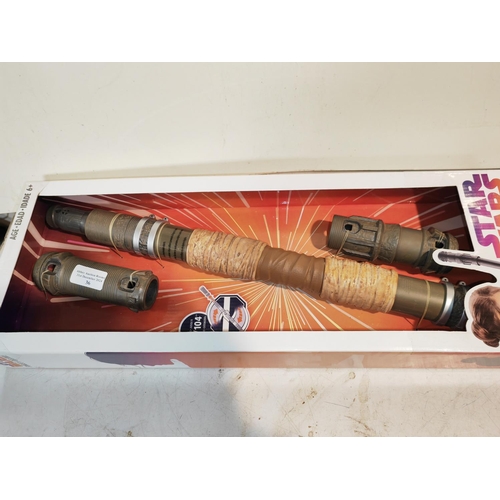 36 - Unused Boxed Star Wars Forces Of Destiny Rey Of Jakku Extendable Staff In Packaging