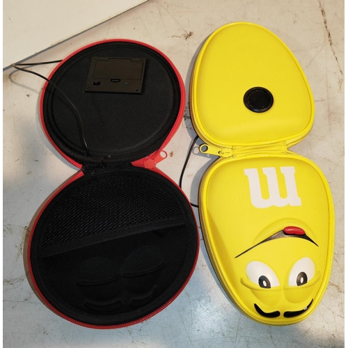 49 - Yellow And Red M&M Mobile Speakers