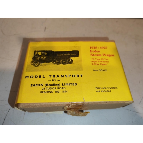 320 - Eames Ltd 1925/1927 Foden Steam Wagon Metal Kit 4Mm Scale Boxed