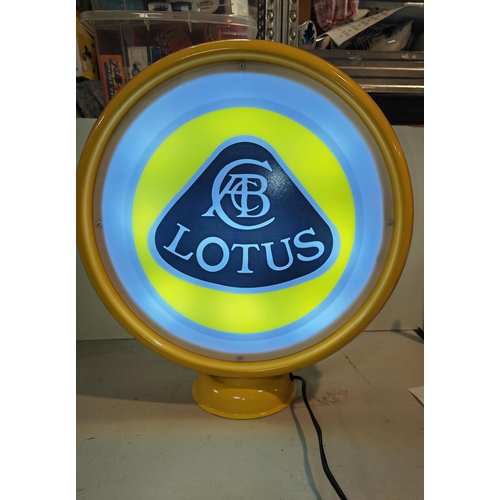 346 - Modern Lotus Petrol Globe Light Working