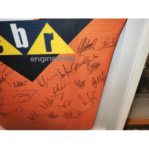 60 - Castleford Tigers Signed Rugby Shirt Framed