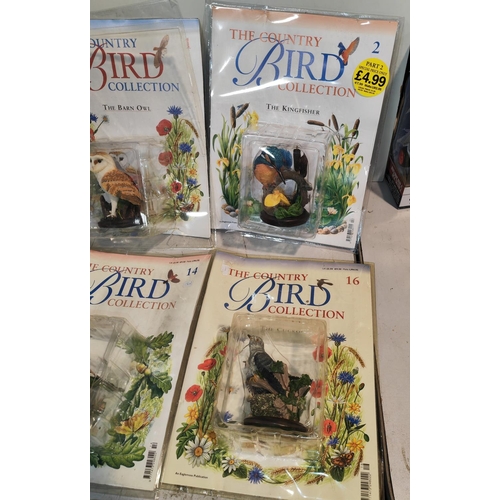 61 - 20 The Country Bird Collection Magazines With Bird Ornaments In Packaging Between No'S 10 To 57