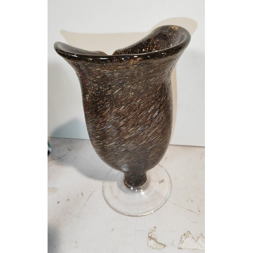 69 - Brown Studio Glass Vase