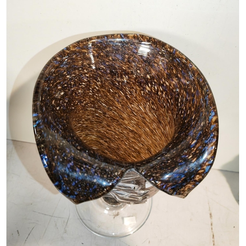 69 - Brown Studio Glass Vase