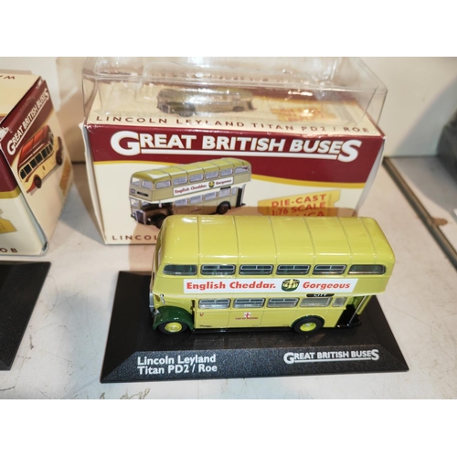 85 - 4 Atlas Great British Buses Boxed