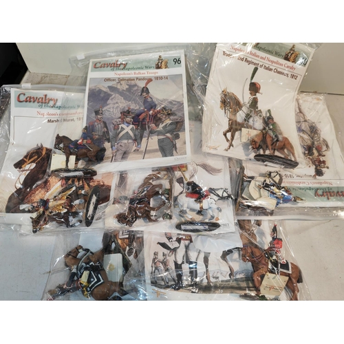 387 - 8 Del Prado Soldiers On Horses With Magazines