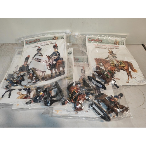 391 - 5 Del Prado Soldiers On Horses With Magazines