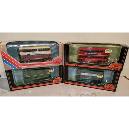 398 - 4 Boxed Efe Diecast Buses No'S 25505, 25507, 28902, 25603