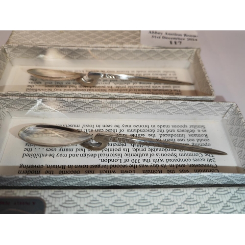 117 - 2 Silver Hallmarked Apostle Spoons Boxed