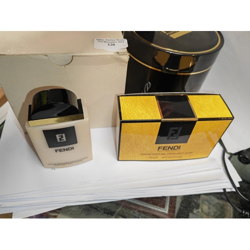 120 - Fendi Parfums In Box Black Handled Case Aside, Perfumed Shop - Perfumed Body Lotion