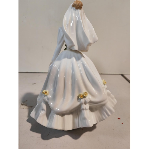 129 - Royal Doulton Figurine Called Bride (White) Hn 3284