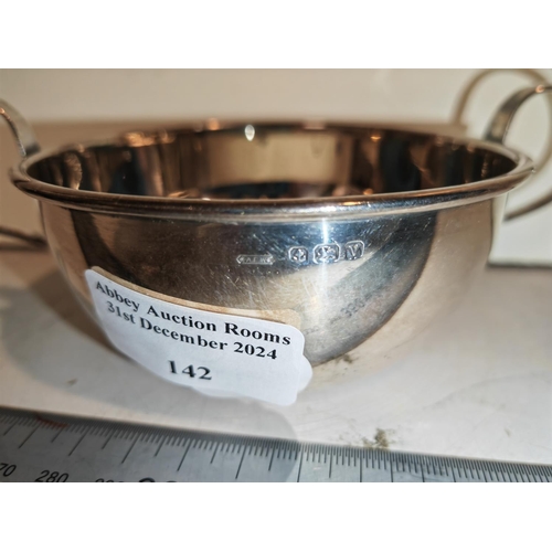 142 - Silver Porringer Bowl Bham 1920 Weights Approx. 121.8Gms