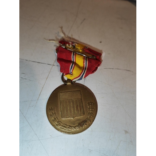 167 - Us National Defence Service Medal With Ribbon Issued 1953