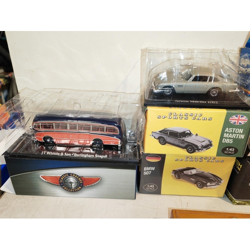 183 - 5 Boxed Diecast Vehicles Including Classic Sport Cras, Super Racer, Classic Coaches and British Tour... 