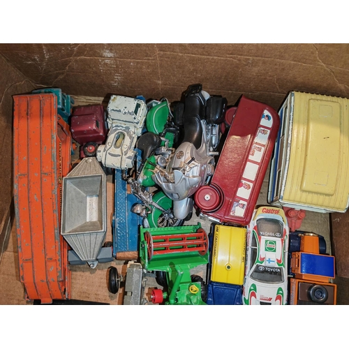 184 - Box Of Mixed Diecast Vehicles Including Corgi, Matchbox Etc