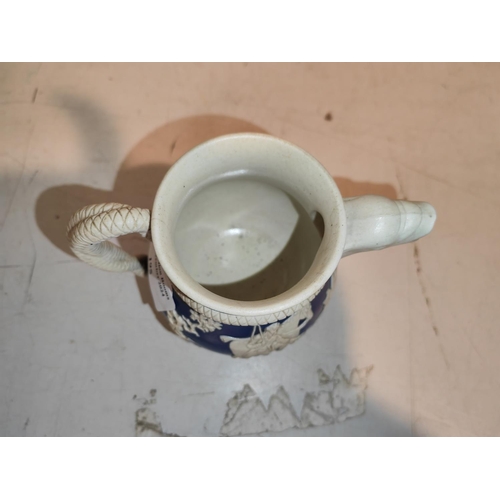 195 - Rare Jasperware Snake Jug