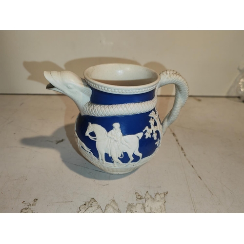 195 - Rare Jasperware Snake Jug