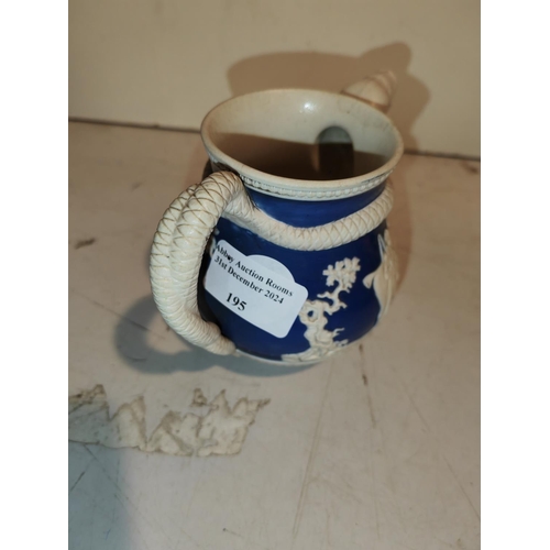 195 - Rare Jasperware Snake Jug