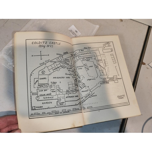 205 - Book Colditz The German Story By Reinhold Eggers, 1961, Fading To Spine, Previous Owners Name