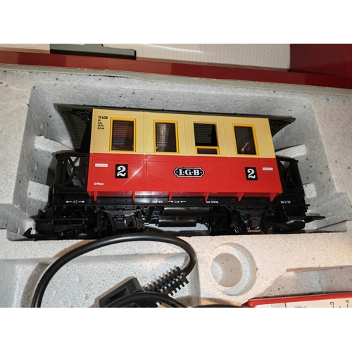 227 - Lgb Train Set Complete With Lights + Sound + Smoke Fully Working - With Extra Track