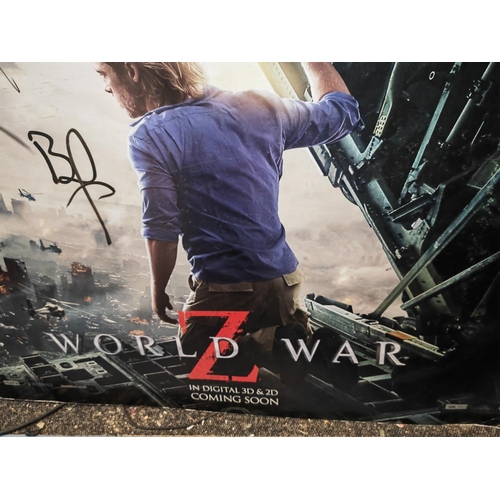 230 - Large World War Z Sign With Signature