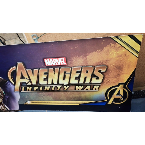 233 - Large Cardboard Avengers Infinity War Sign