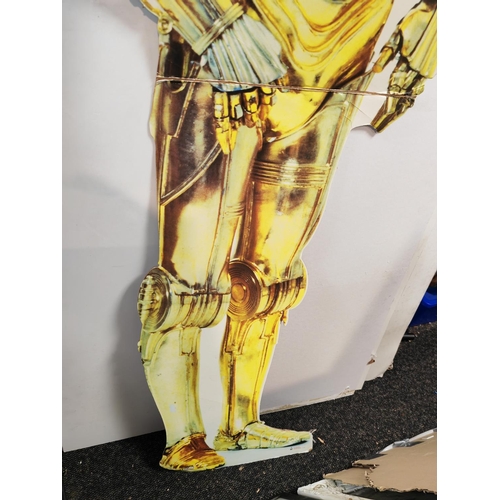 234 - Star Wars Cut Out C3Po 5 Foot Full Size Set