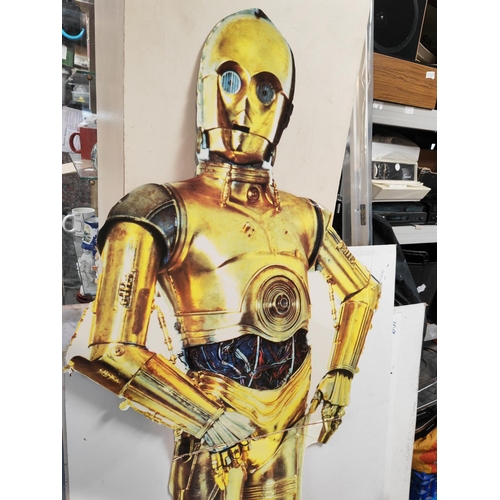 234 - Star Wars Cut Out C3Po 5 Foot Full Size Set