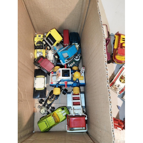 241 - Box Of Mixed Diecast Vehicles Including Tonka, Corgi Etc