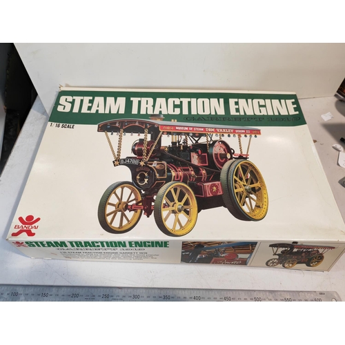 252 - Bandai 1/16 Scale Class Car Series Steam Traction Engine Garrett 1919 Model Kit